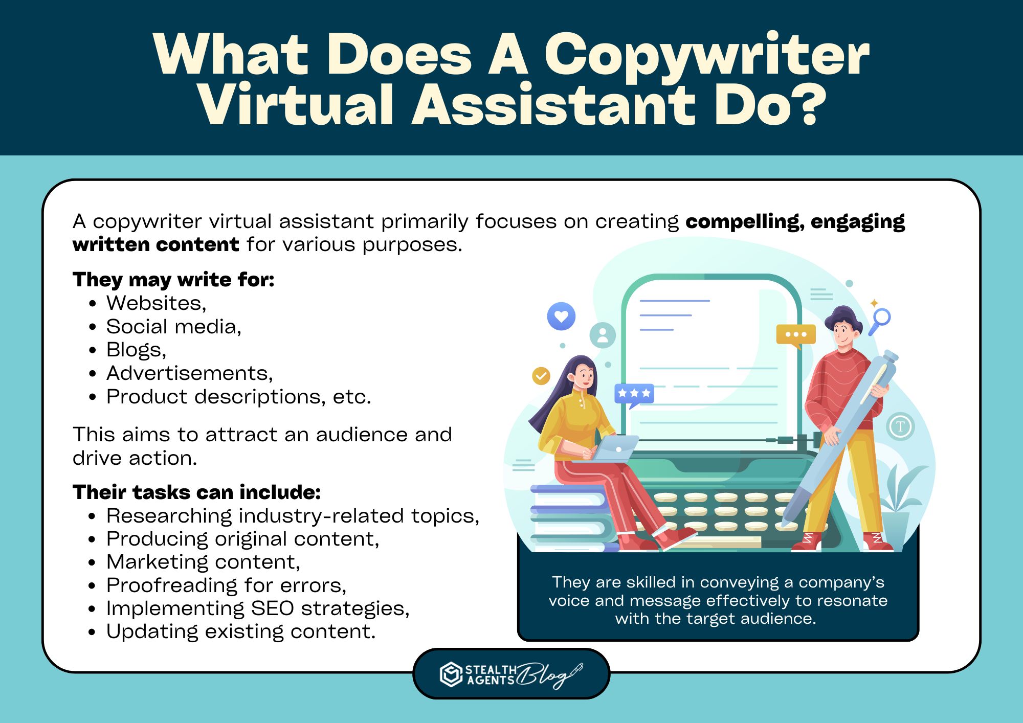 What Does A Copywriter Virtual Assistant Do?