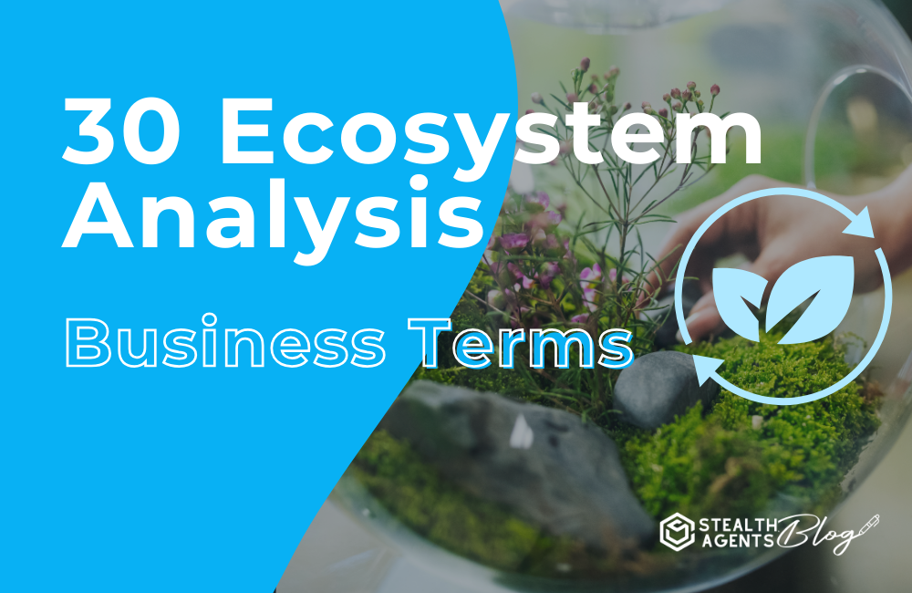 Ecosystem Analysis Business terms