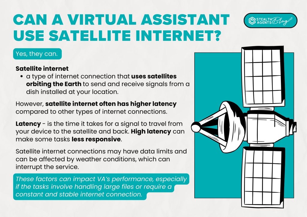 Can A Virtual Assistant Use Satellite Internet