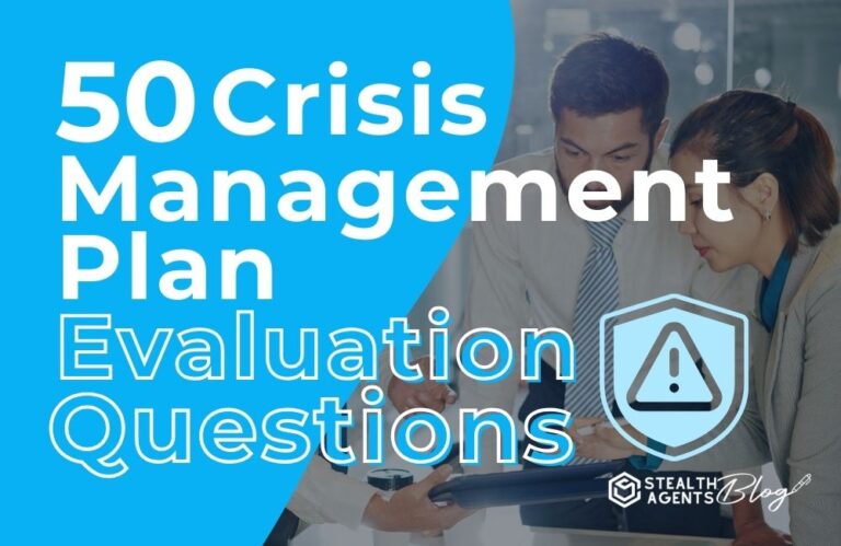 50 Crisis Management Plan Evaluation Questions