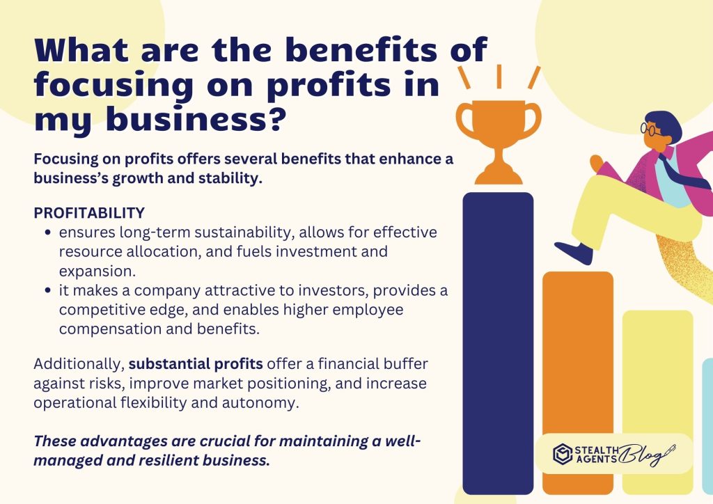 What are the benefits of focusing on profits in my business?