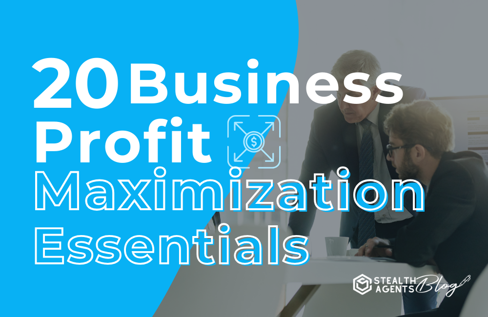 20 Business Profit Maximization Essentials