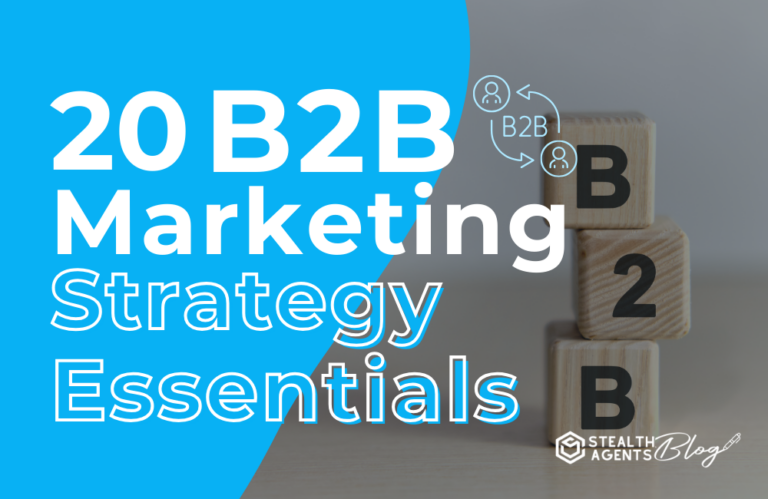 20 B2B Marketing Strategy Essentials