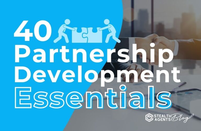 40 Partnership Development Essentials