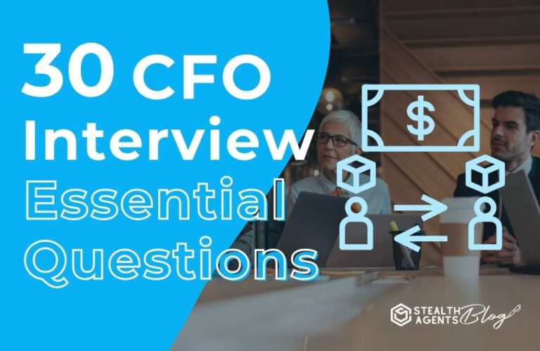 30 CFO Interview Essential Questions