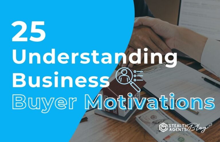 25 Understanding Business Buyer Motivations