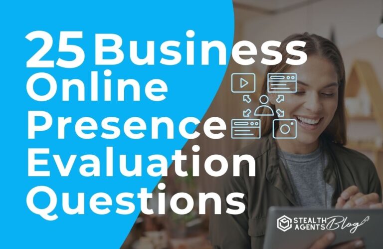 25 Business Online Presence Evaluation Questions