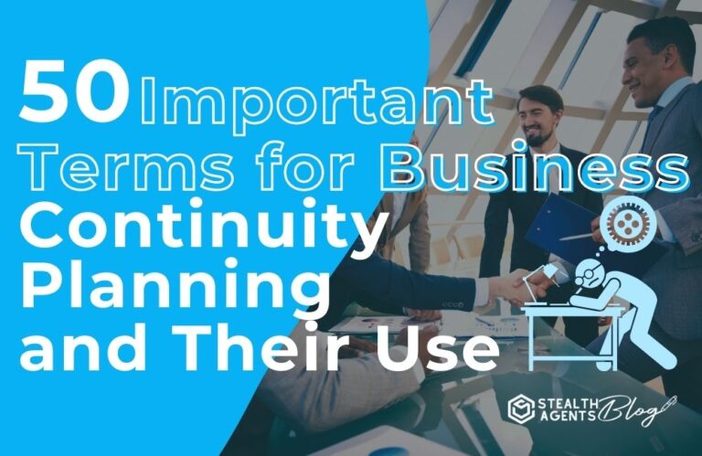 50 Important Terms for Business Continuity Planning and Their Use