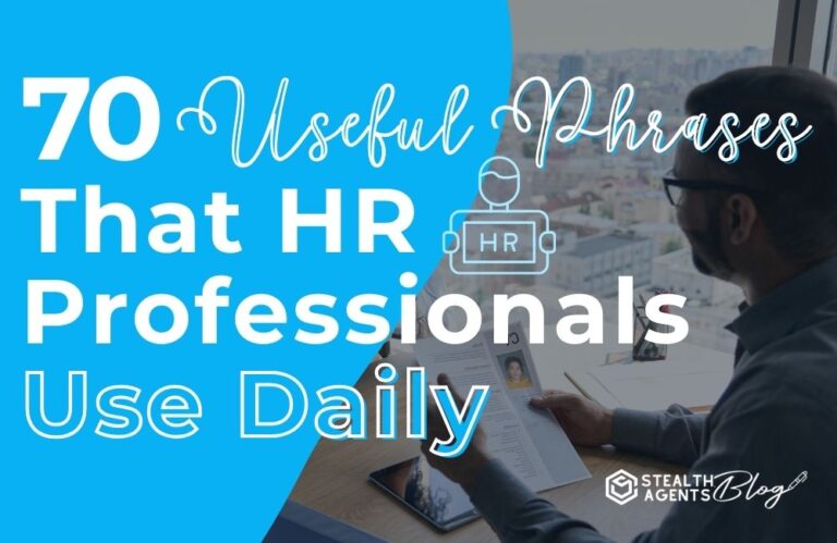 70 Useful Phrases that HR Professionals Use Daily