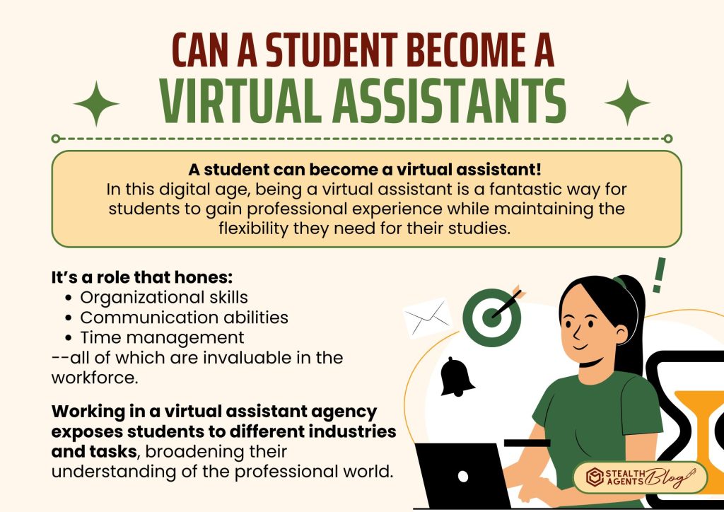 Can a student become a virtual assistant?