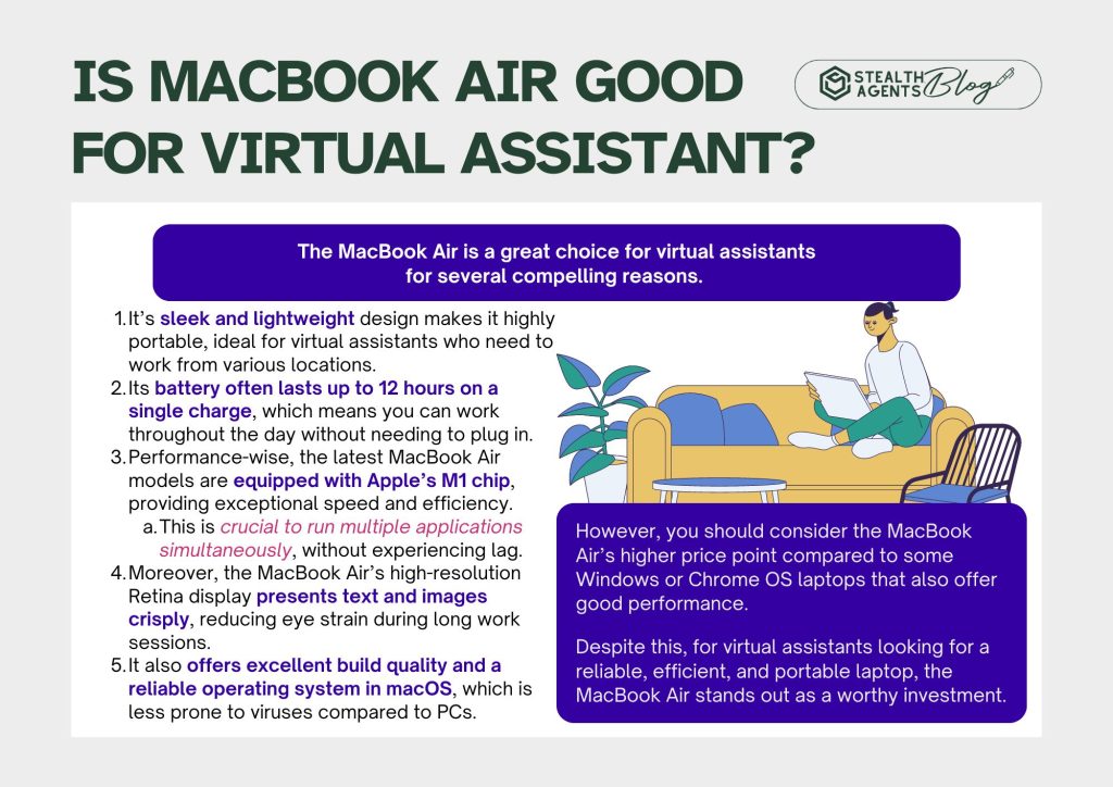 Best laptop for virtual assistants 