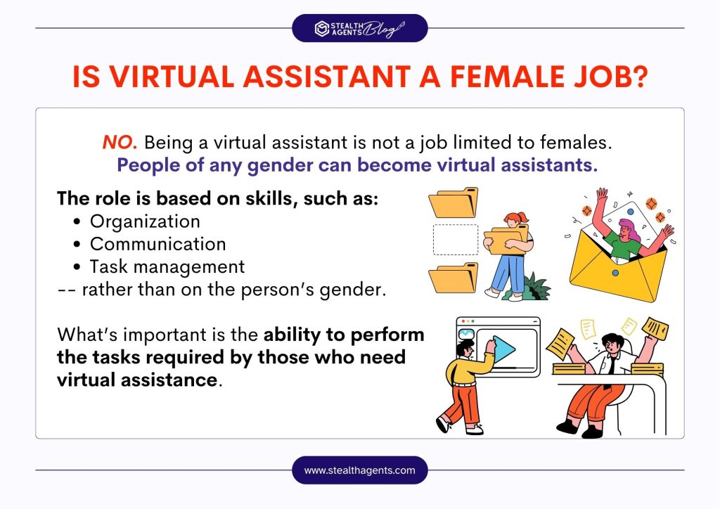 Is virtual assistant a female job?