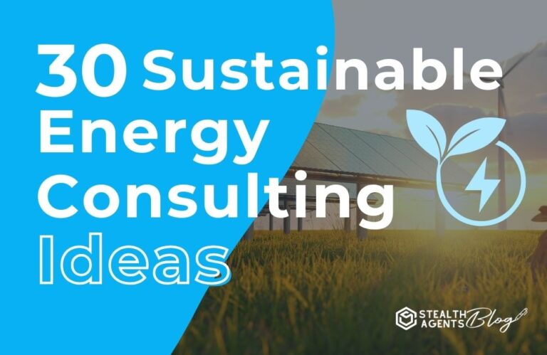 30 Sustainable Energy Consulting Ideas