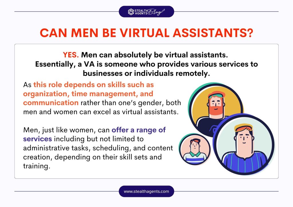 Can men be virtual assistants?