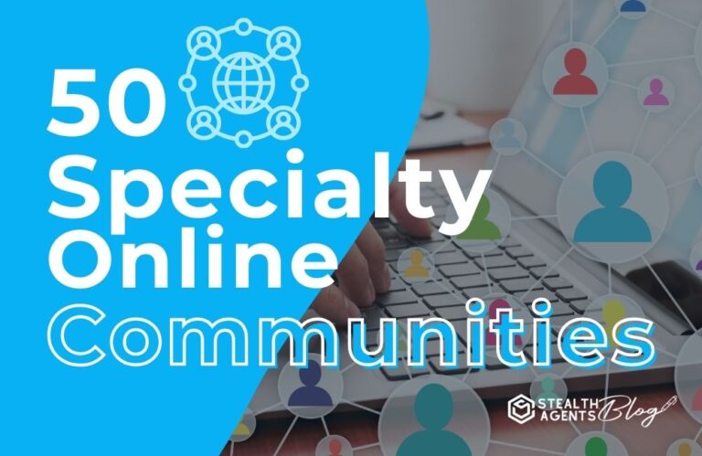 50 Specialty Online Communities