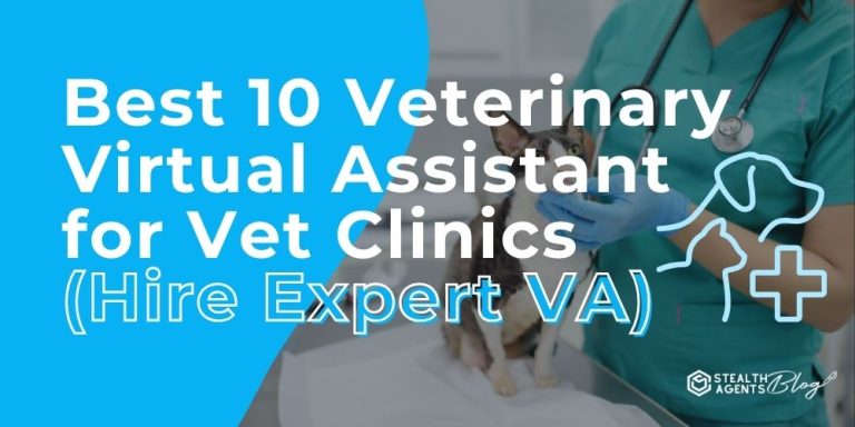 Best 10 Veterinary Virtual Assistant for Vet Clinics (Hire Expert VA)