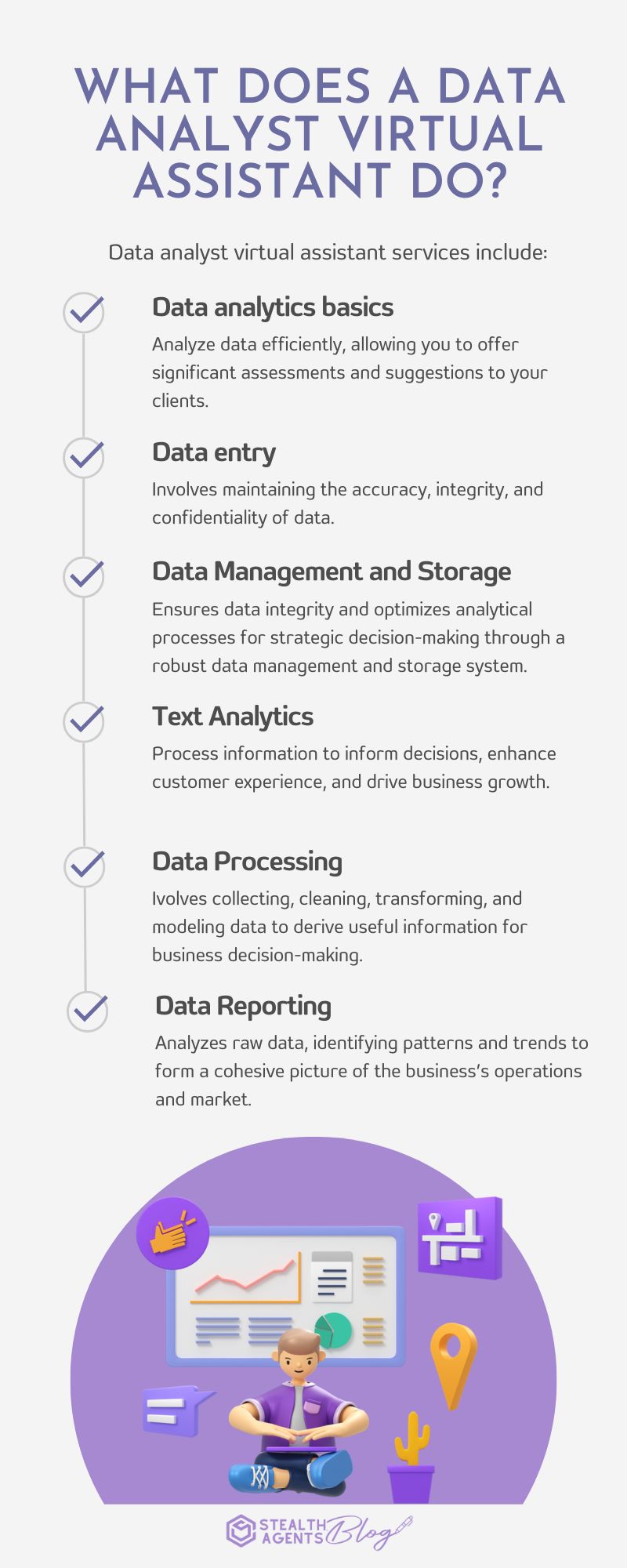 What does a data analyst virtual assistant do