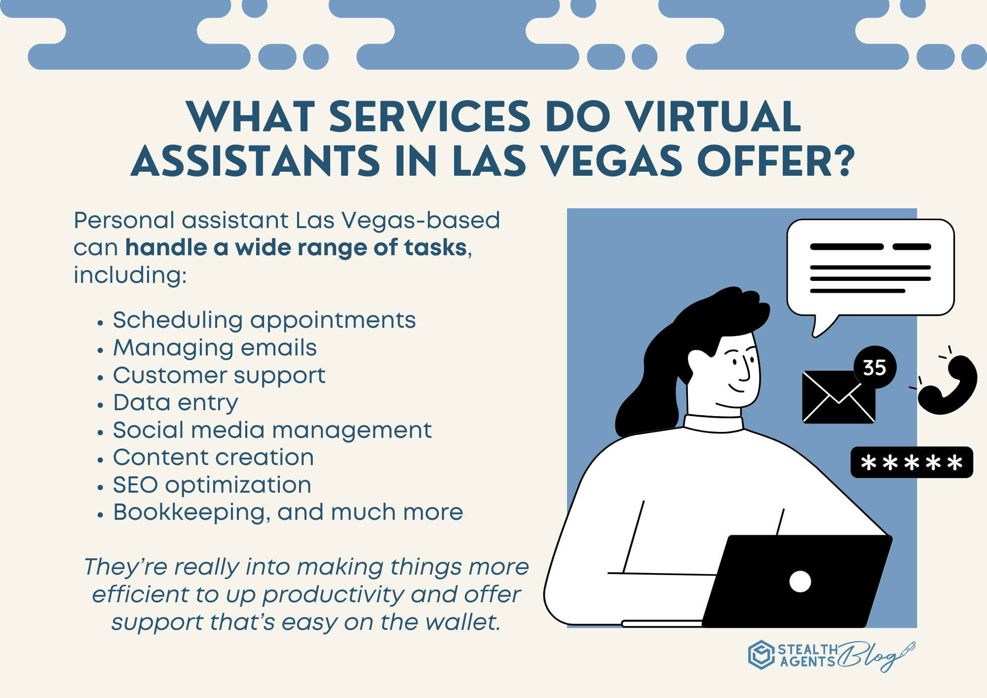 What services do virtual assistants in Las Vegas offer?