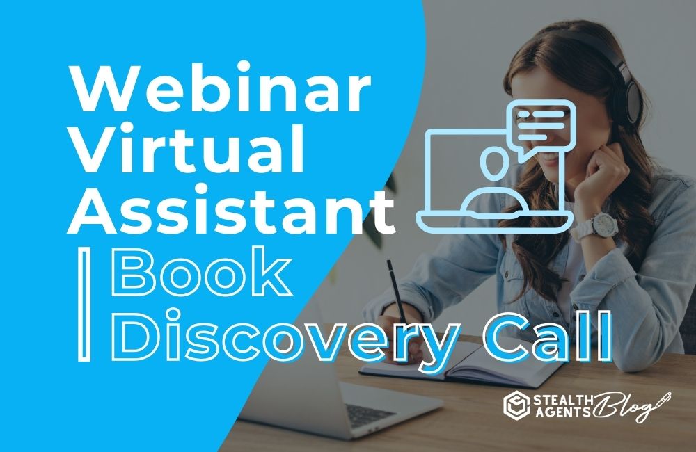 Webinar Virtual Assistant | Book Discovery Call