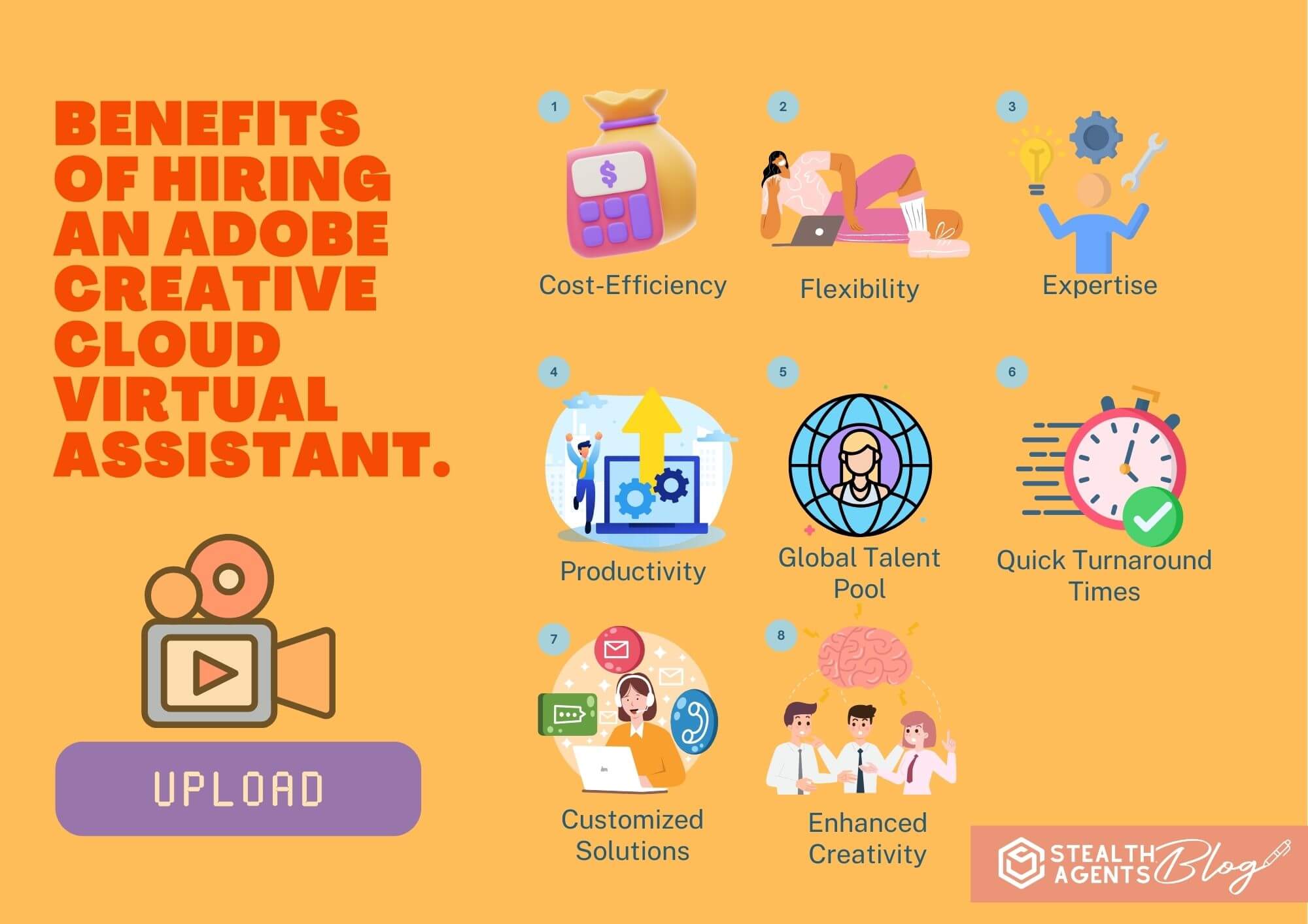 Benefits of hiring an Adobe Creative Cloud Virtual Assistant.