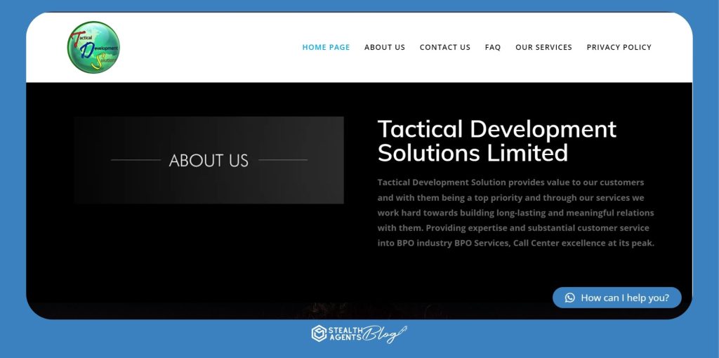 Tactical Development Solutions Limited