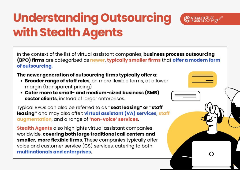 Understanding Outsourcing with Stealth Agents