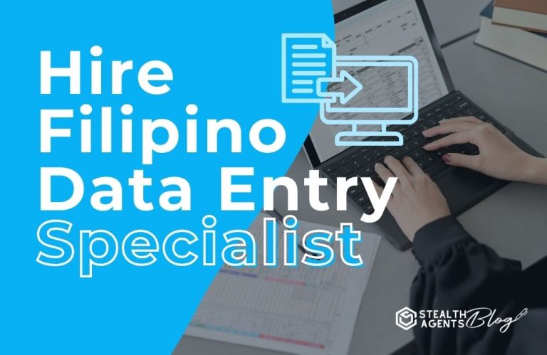 Hire Filipino Data Entry Specialist