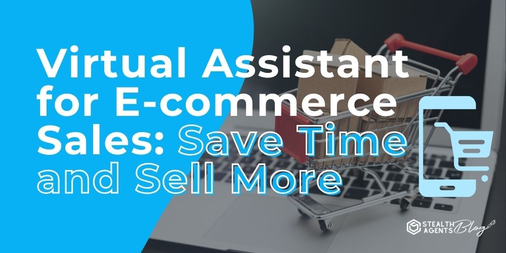 Virtual Assistant for E-commerce Sales: Save Time and Sell More