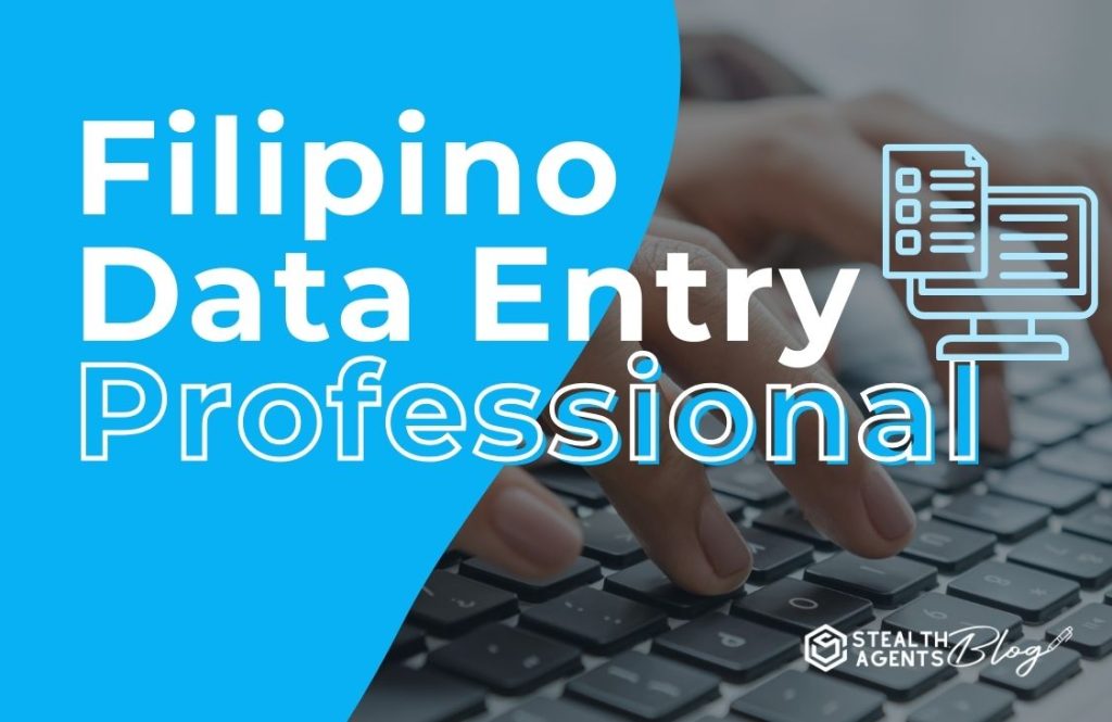 Filipino Data Entry Professional