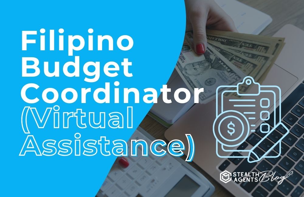 Filipino Budget Coordinator (Virtual Assistance)