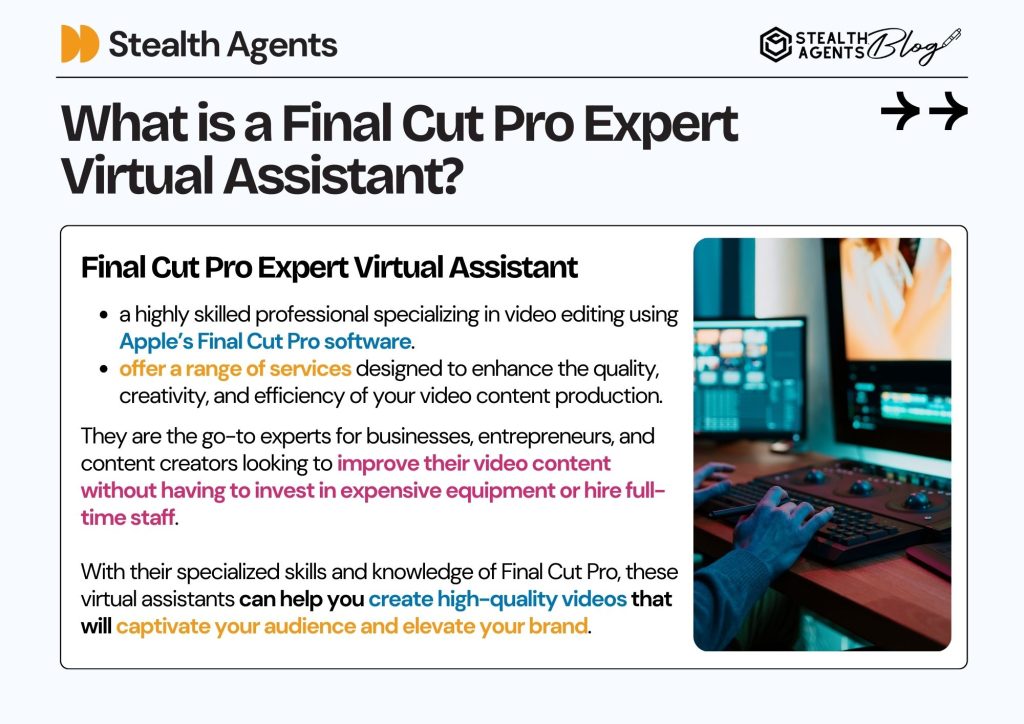 What is a Final Cut Pro Expert Virtual Assistant?