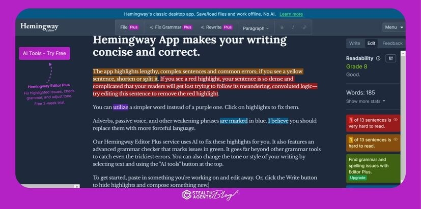 Hemingway Editor