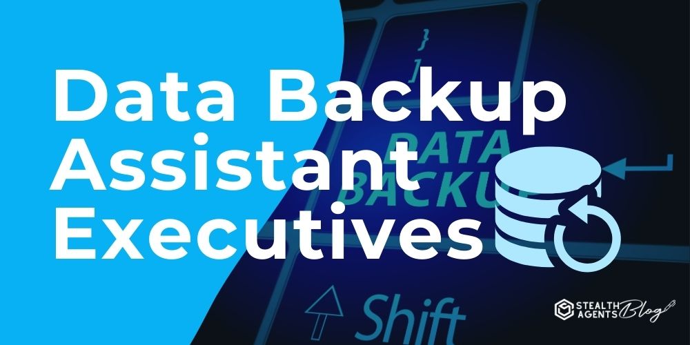 Data Backup Assistant Executives