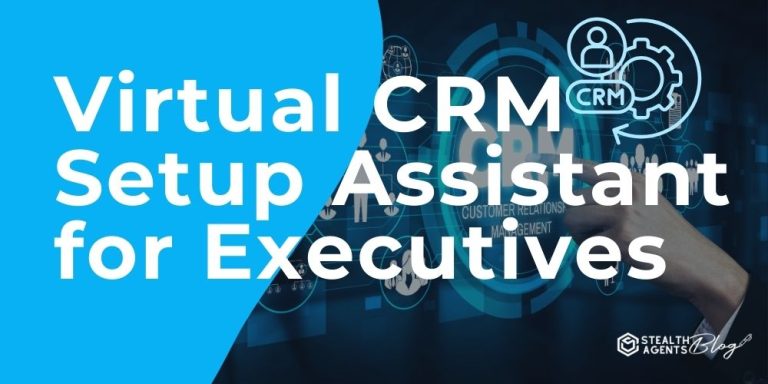 Virtual CRM Setup Assistant for Executives