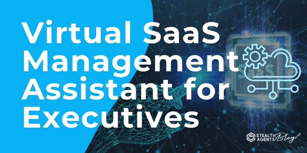 Virtual SaaS Management Assistant for Executives