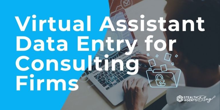 Virtual Assistant Data Entry for Consulting Firms