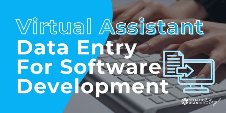 Virtual Assistant Data Entry For Software Development