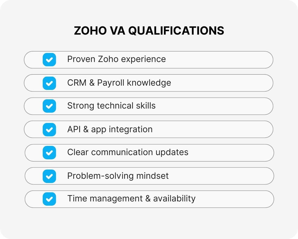 zoho crm virtual assistant