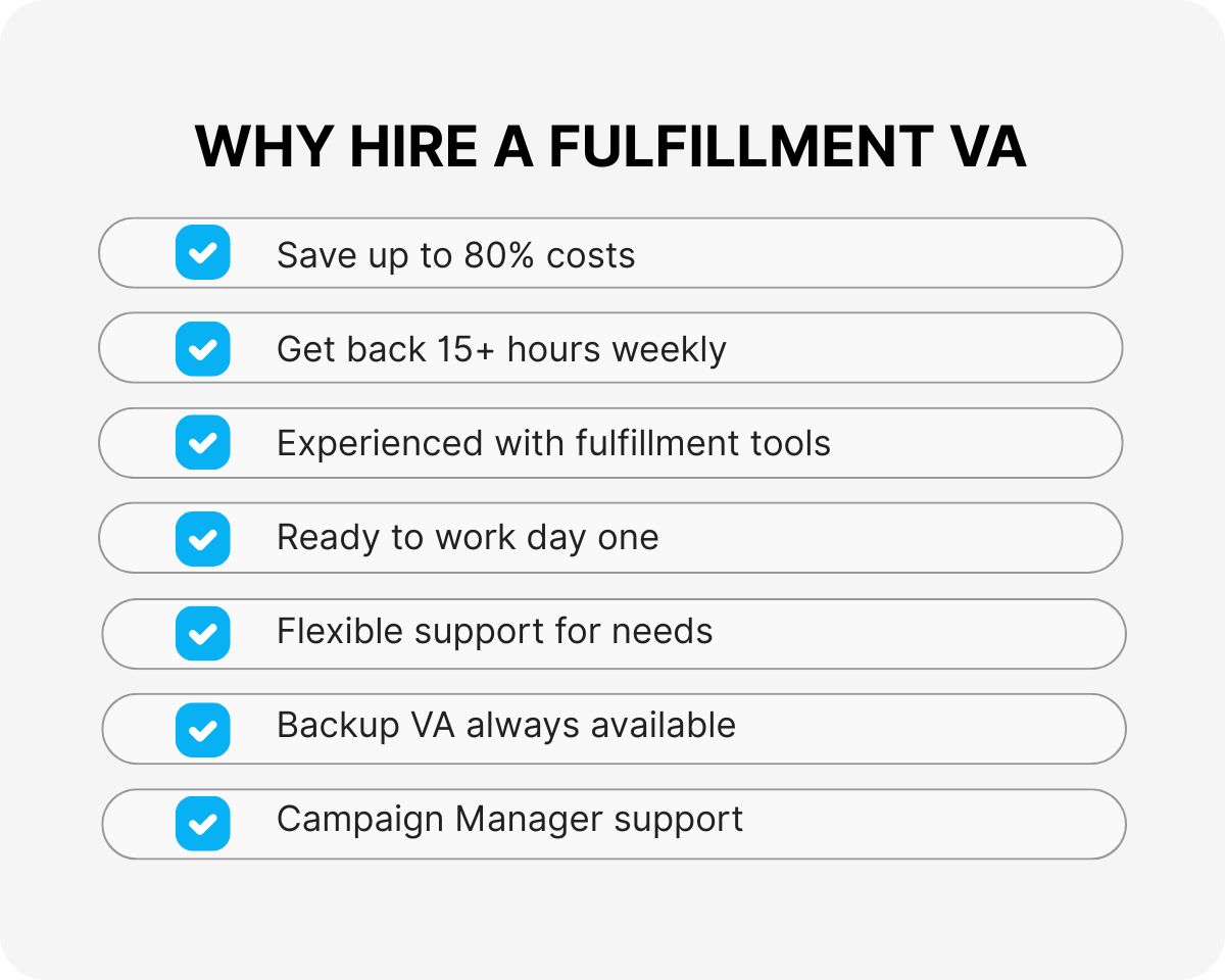 outsource order fulfillment virtual assistant