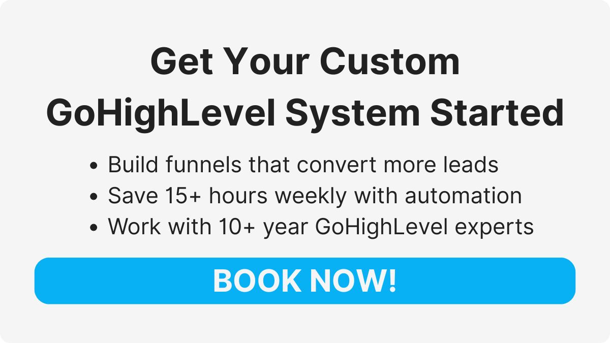 gohighlevel funnel and automation setup