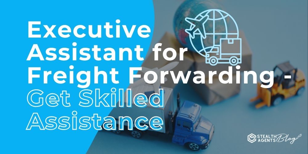 Executive Assistant for Freight Forwarding – Get Skilled Assistance