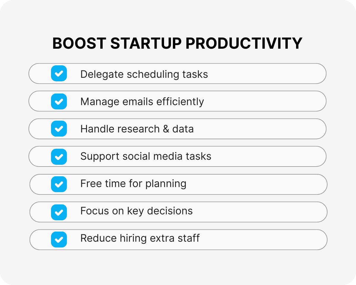 virtual assistant for startup agent
