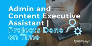 Admin and Content Executive Assistant | Projects Done on Time