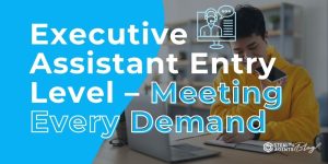 Executive Assistant Entry Level - Meeting Every Demand