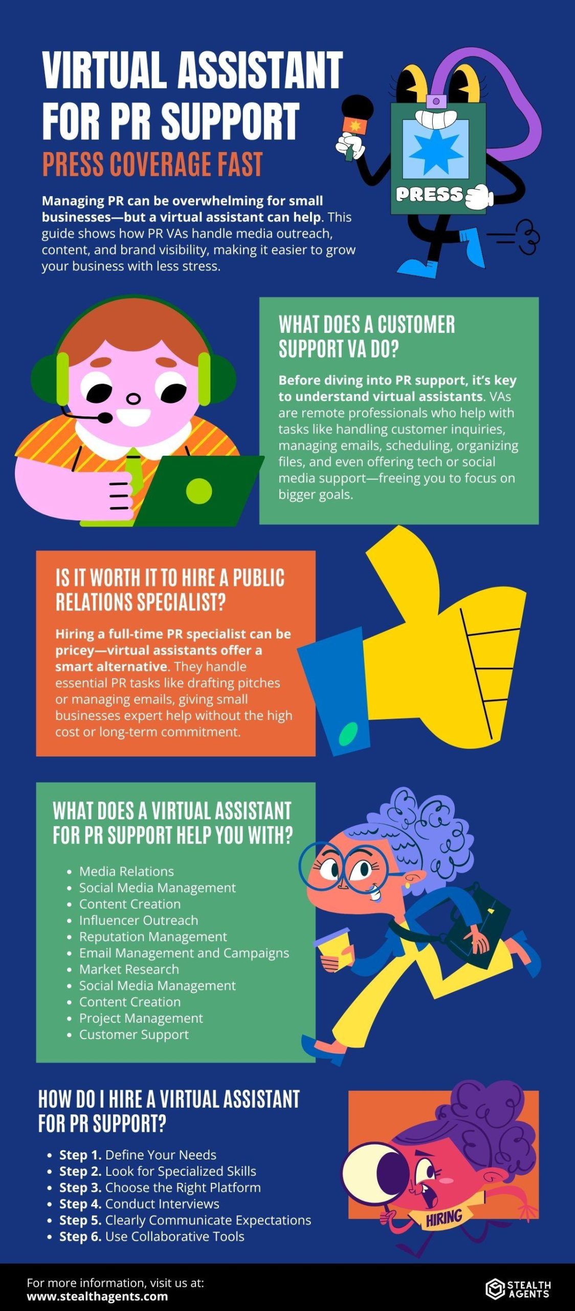 virtual assistant for pr support