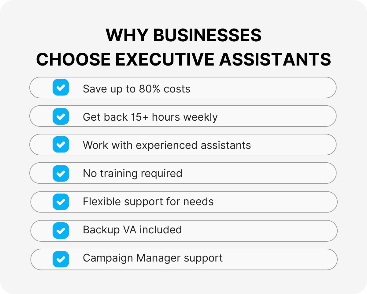 executive assistant support services