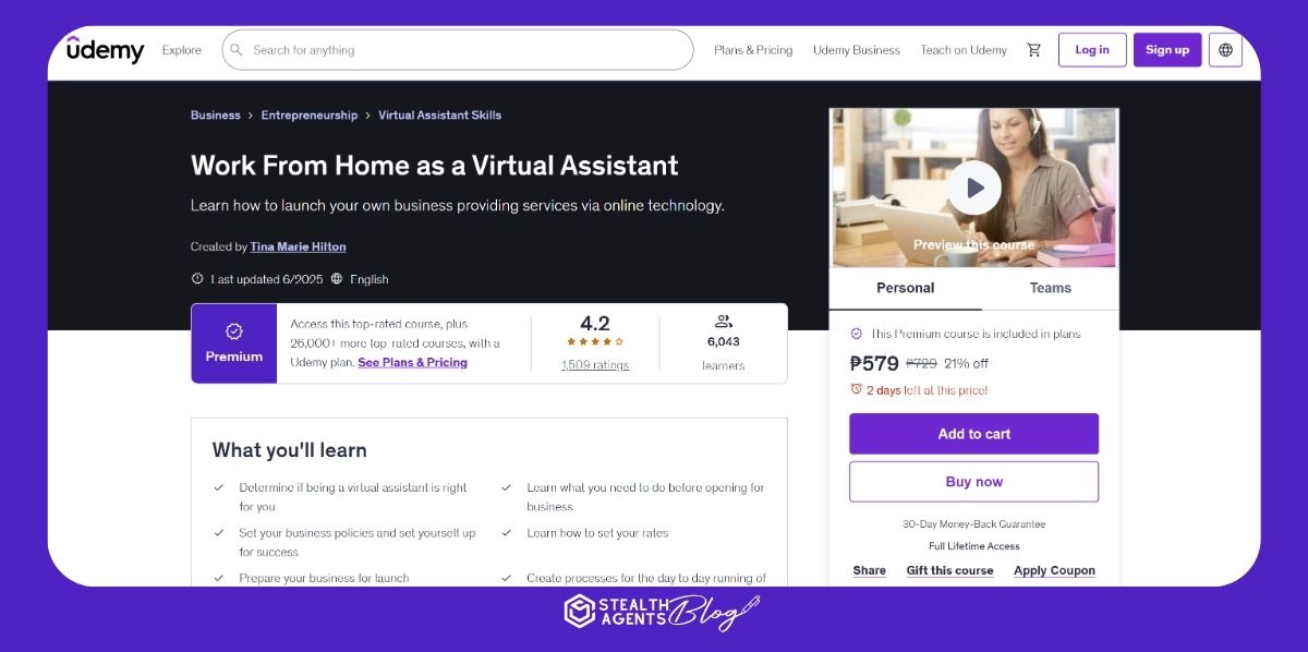 Work From Home as a VA