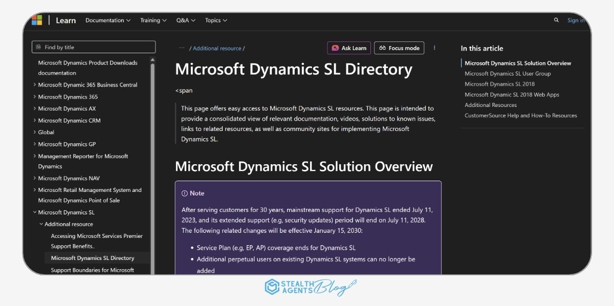Microsoft Dynamics SL