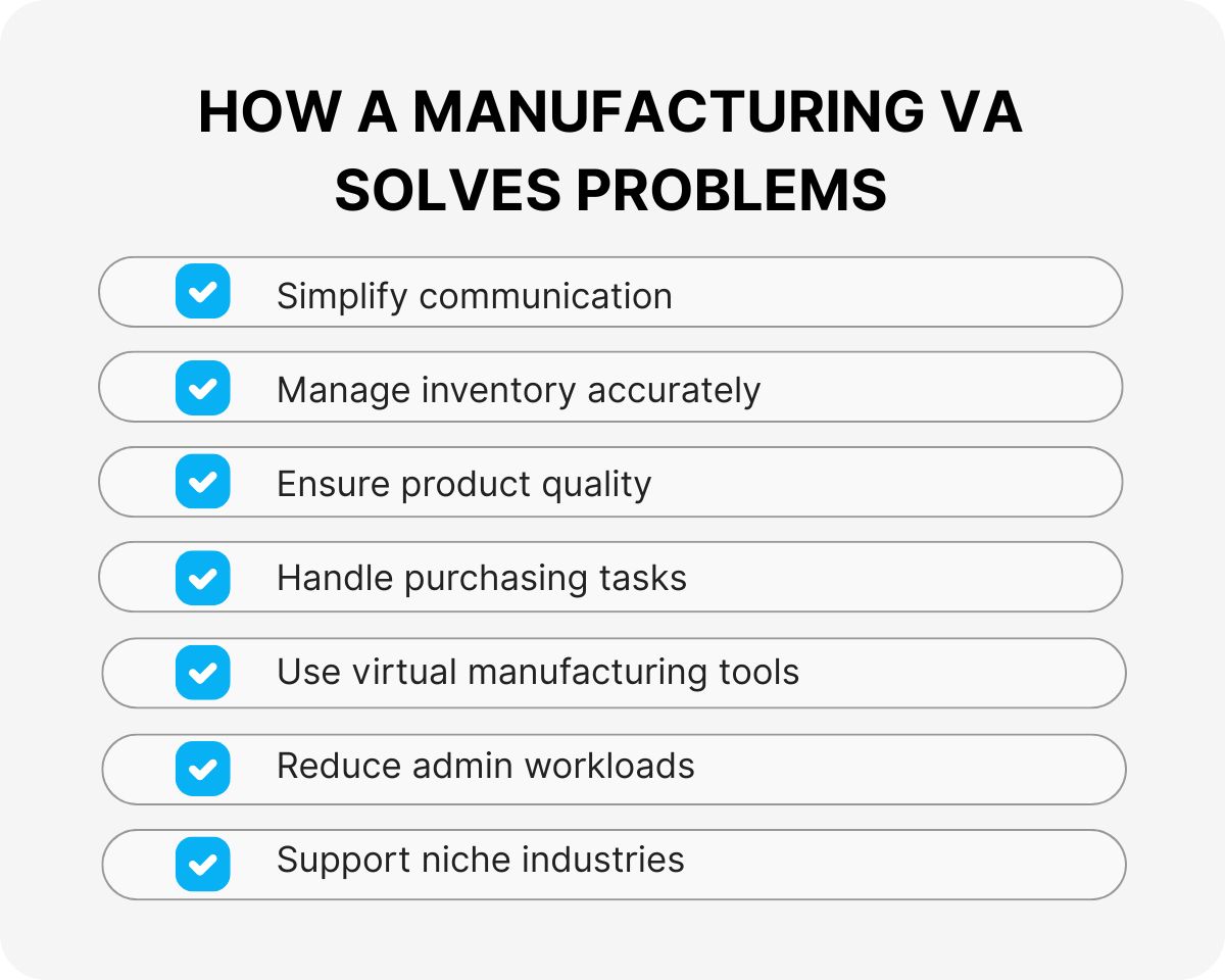 manufacturing administrative assistant