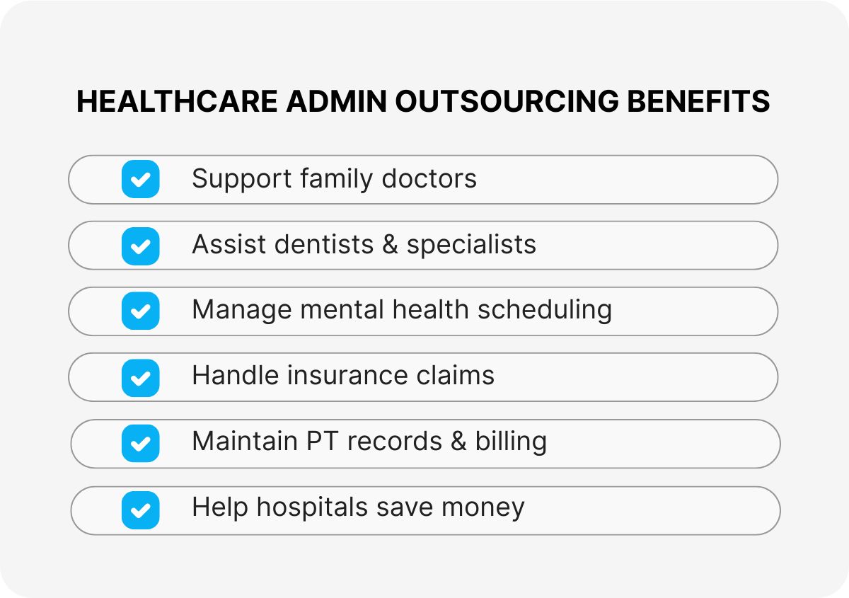 outsourced healthcare admin assistants
